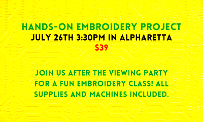 Thumbnail for event: Hands-On Embroidery Project 7/26